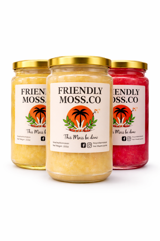 Friendly Moss - Trio Set - Organic Gold Sea Moss Gel 300ML