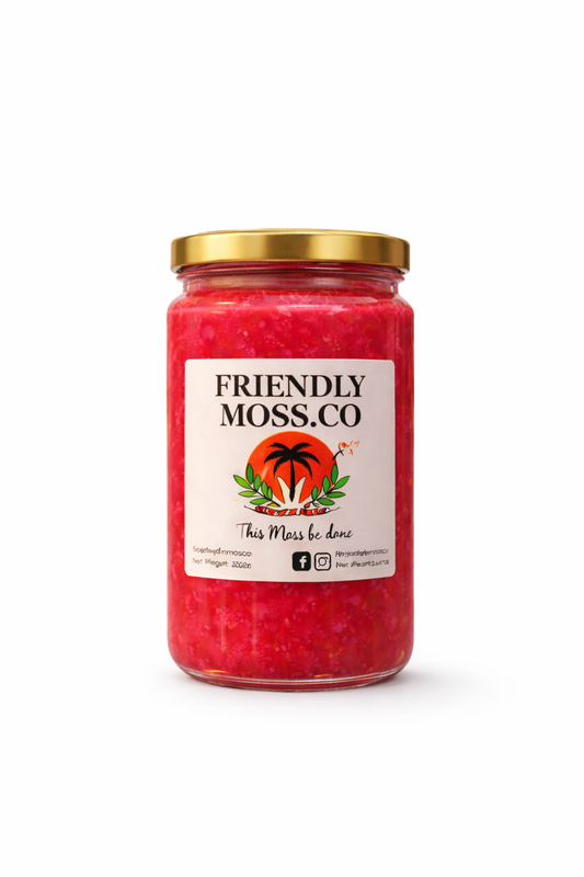 Friendly Moss - Cranberry - Organic Gold Sea Moss Gel 300ML